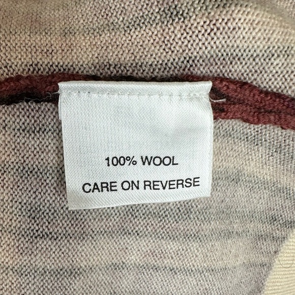 St. John Sport Stripe Wool Zippered Cardigan Sweater - Picture 7 of 10